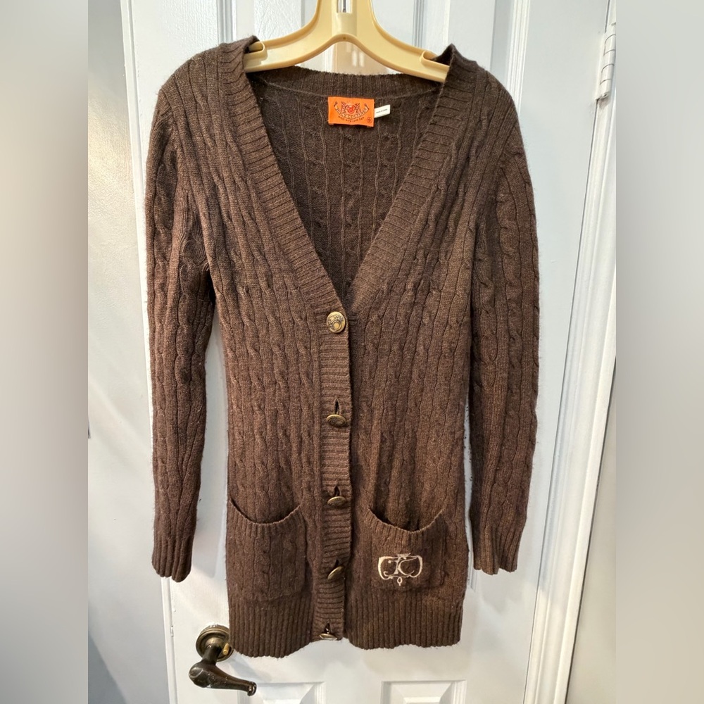 VINTAGE Juicy Couture Cashmere/Merino Wool Cardigan